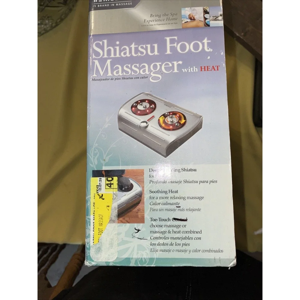 HOMEDICS Foot Pleaser Massage Ultra Infrared Heat Deep Kneading. In box. Tested.